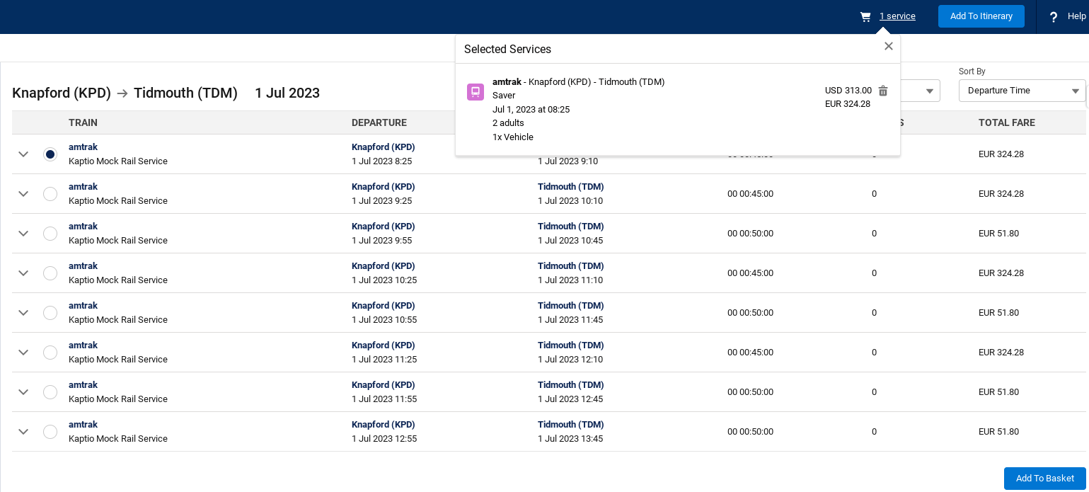 Rail Service Search 5