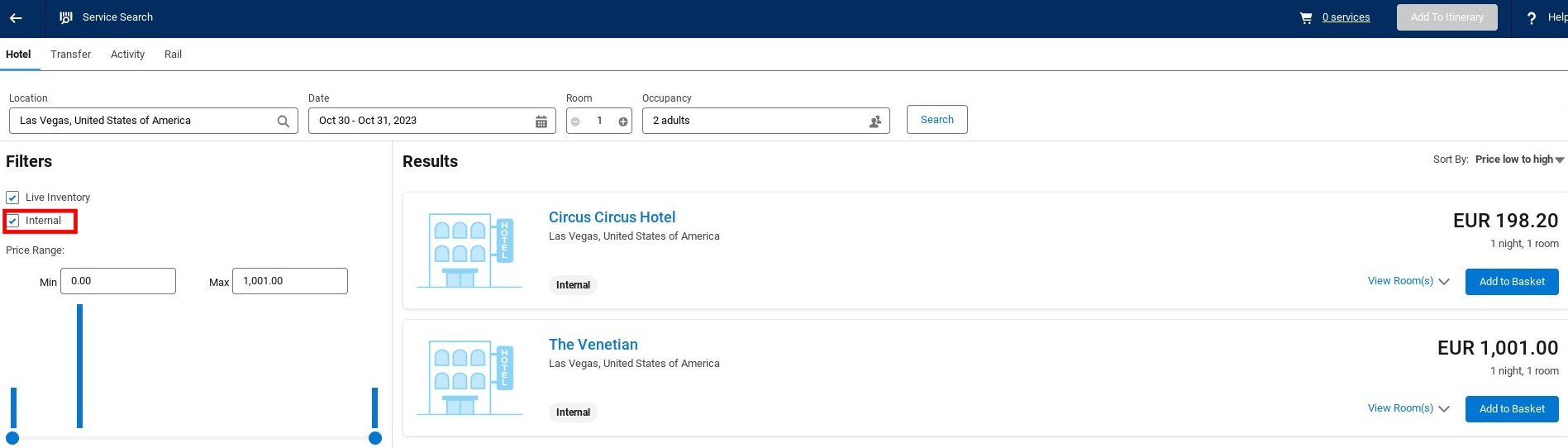 service search 2