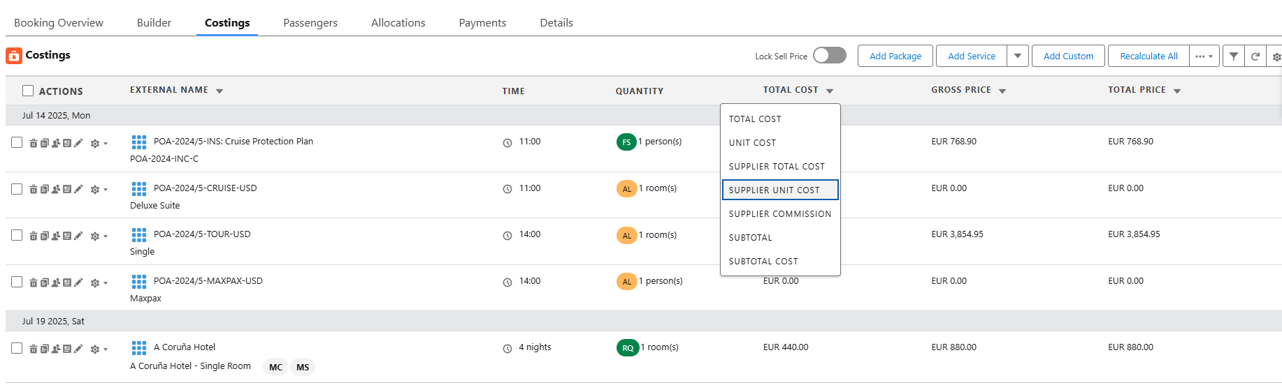 unit cost pricing 3
