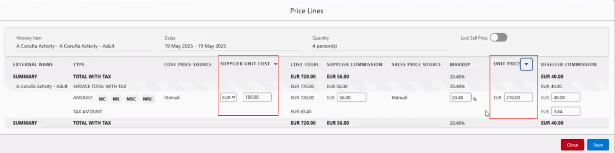 unit cost pricing 6